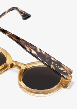D.Franklin 913 Amber / Smoke|Damen Runde Sonnenbrillen