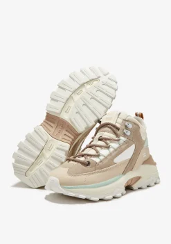 D.Franklin 347 Hike Beige|Damen Lässige Stiefel|Stiefel