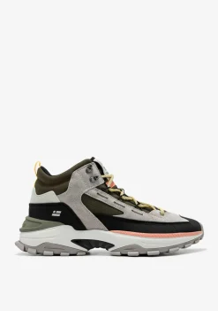 D.Franklin 347 Hike Khaki|Damen Sneakers|Lässige Stiefel