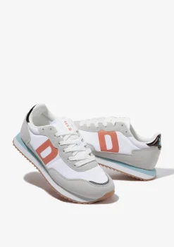 D.Franklin 535 Nylon White / Pastel Blue|Damen Sneakers