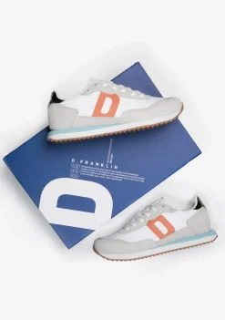 D.Franklin 535 Nylon White / Pastel Blue|Damen Sneakers