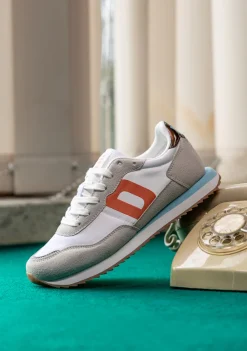 D.Franklin 535 Nylon White / Pastel Blue|Damen Sneakers