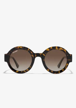 D.Franklin 913 Shiny Demi / Gradient Brown|Damen Runde Sonnenbrillen|Polarisierte Sonnenbrillen
