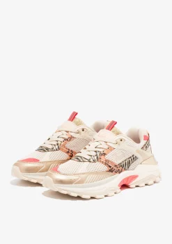 D.Franklin 347 Track Flame Beige / Multi|Damen Sneakers