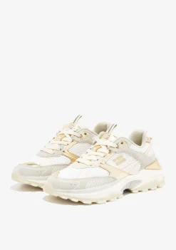 D.Franklin 347 Track Flame Metallic Gold|Damen Sneakers
