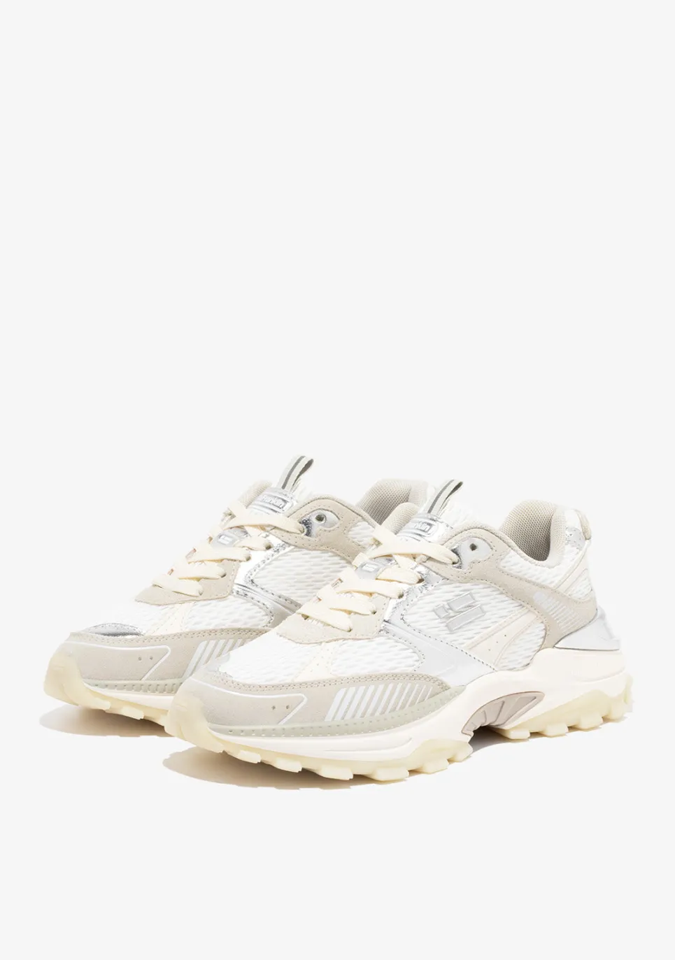 D.Franklin 347 Track Flame Metallic Silver|Damen Sneakers