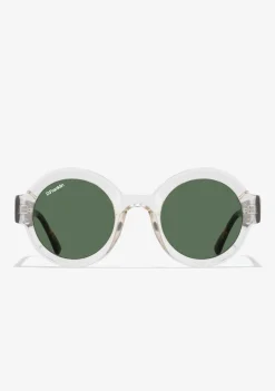 D.Franklin 913 Transparent / G15|Damen Runde Sonnenbrillen