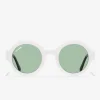 D.Franklin 913 White / Green|Damen Runde Sonnenbrillen