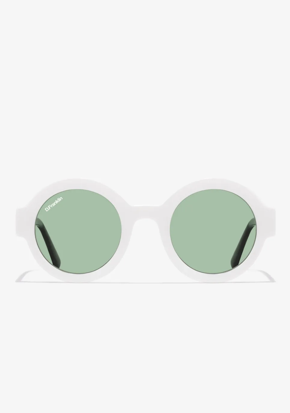D.Franklin 913 White / Green|Damen Runde Sonnenbrillen