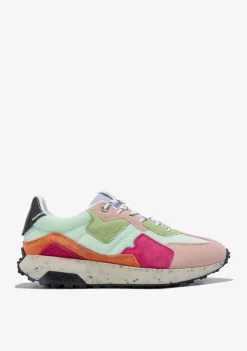 D.Franklin Active Flag Patch Lime|Damen Sneakers