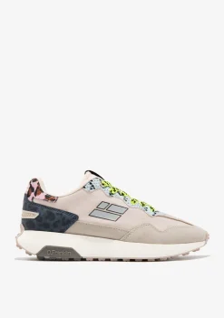 D.Franklin Active Flag Safari Beige|Damen Sneakers