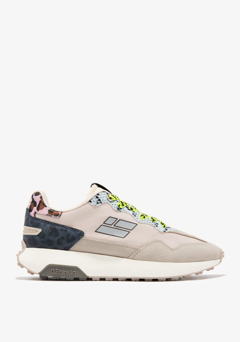 D.Franklin Active Flag Safari Beige|Damen Sneakers