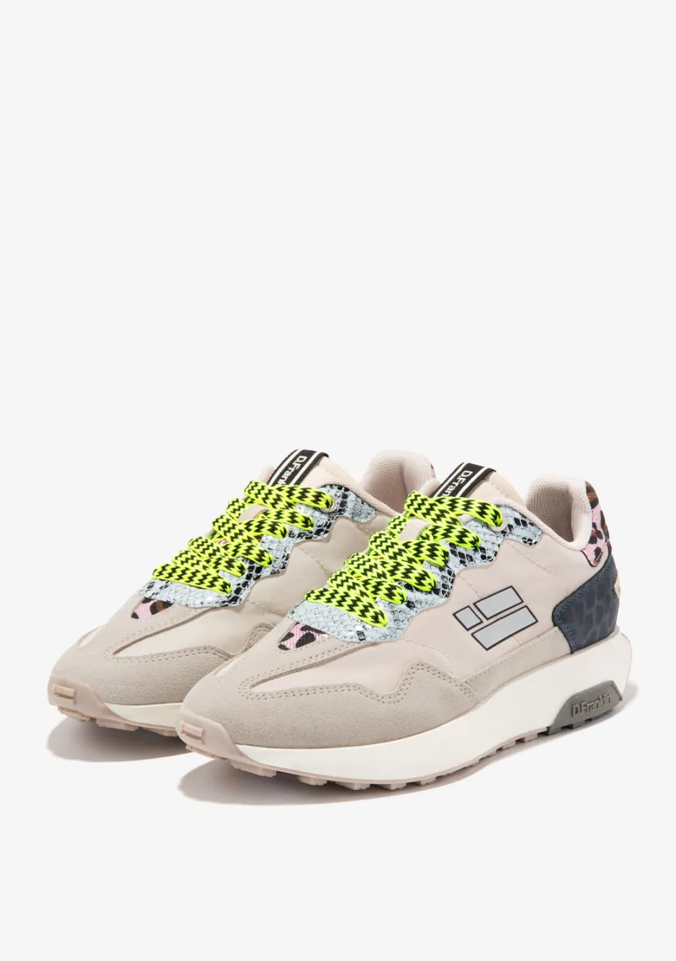 D.Franklin Active Flag Safari Beige|Damen Sneakers