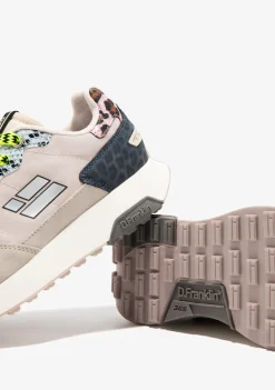 D.Franklin Active Flag Safari Beige|Damen Sneakers
