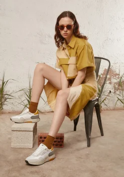 D.Franklin Active Nylon Basic White|Damen Sneakers|Sneakers