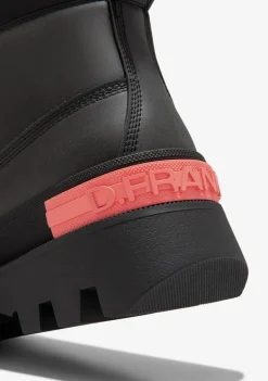D.Franklin All Track Black|Damen Plattform-Stiefel|Lässige Stiefel