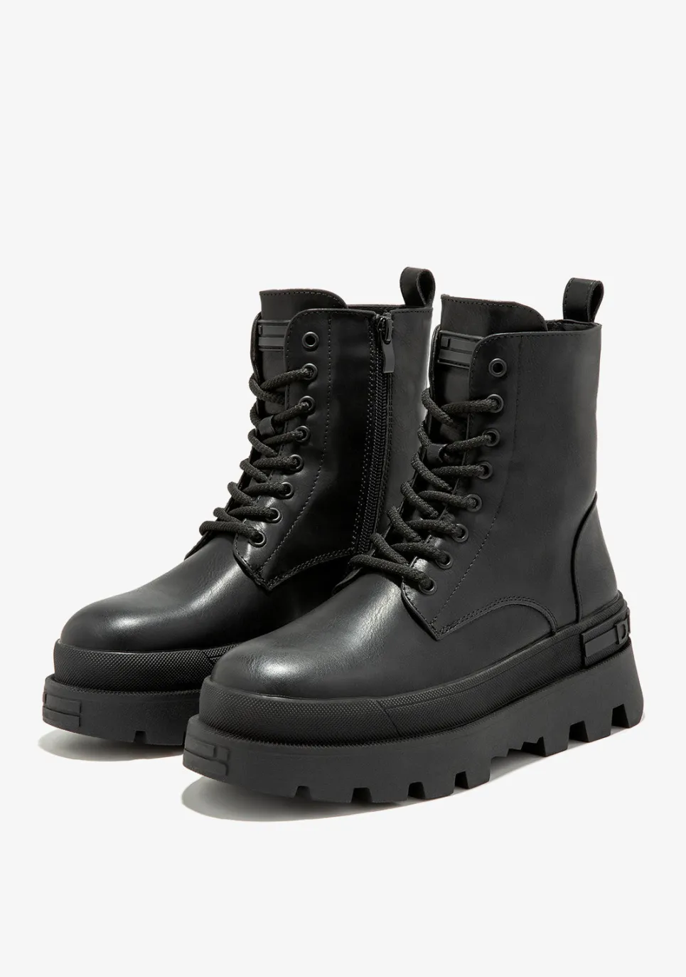 D.Franklin All Track Full Black|Damen Plattform-Stiefel|Lässige Stiefel