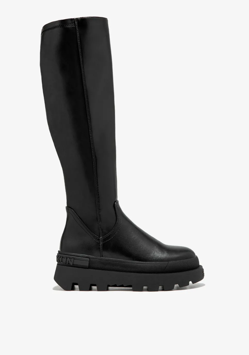 D.Franklin All Track High Black|Damen Plattform-Stiefel|Lässige Stiefel
