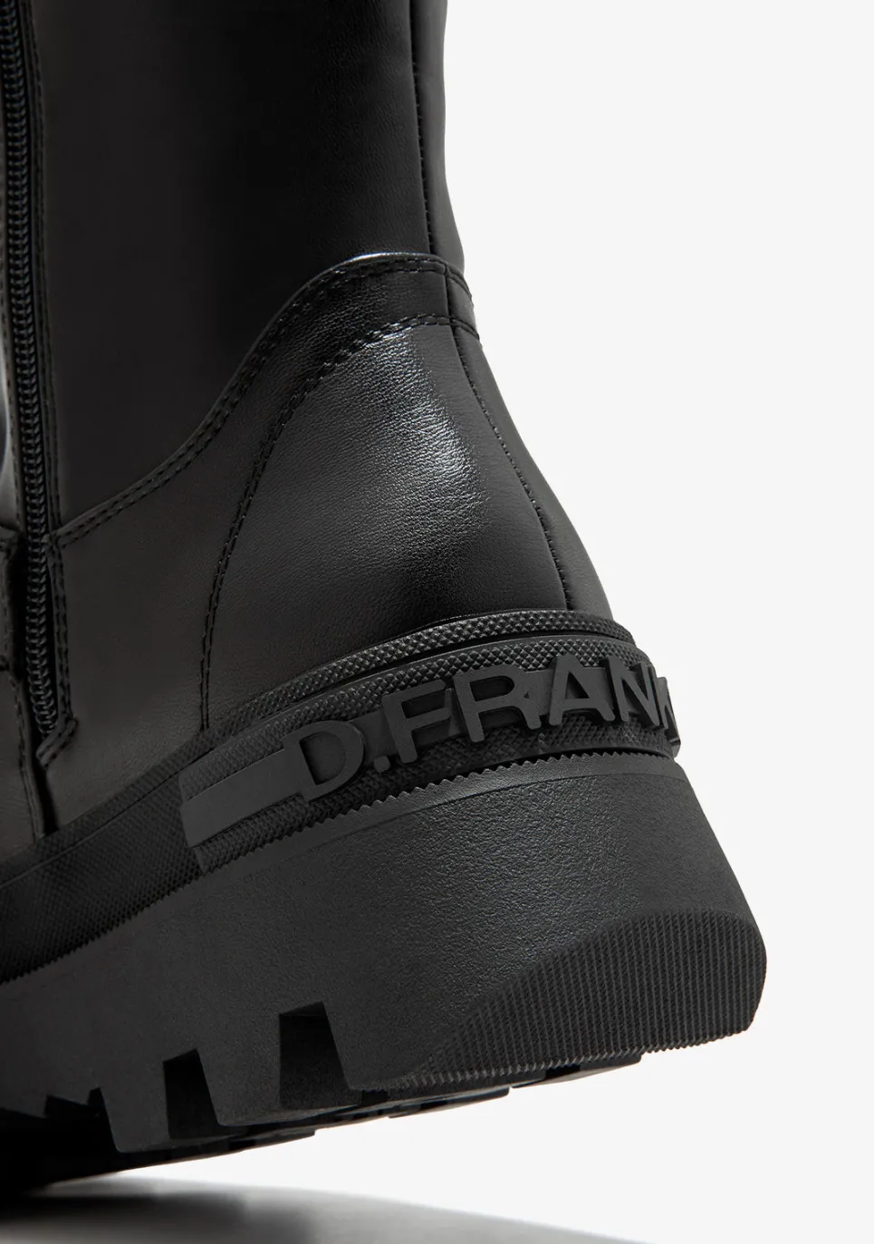 D.Franklin All Track Moto Black|Damen Plattform-Stiefel|Lässige Stiefel