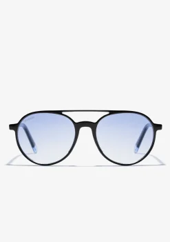 D.Franklin America Round Black / Grad Blue|Damen Pilotenbrillen|Runde Sonnenbrillen