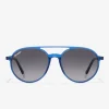 D.Franklin America Round Crystal Blue / Grad Blue|Damen Pilotenbrillen|Runde Sonnenbrillen