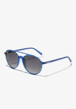D.Franklin America Round Crystal Blue / Grad Blue|Damen Pilotenbrillen|Runde Sonnenbrillen