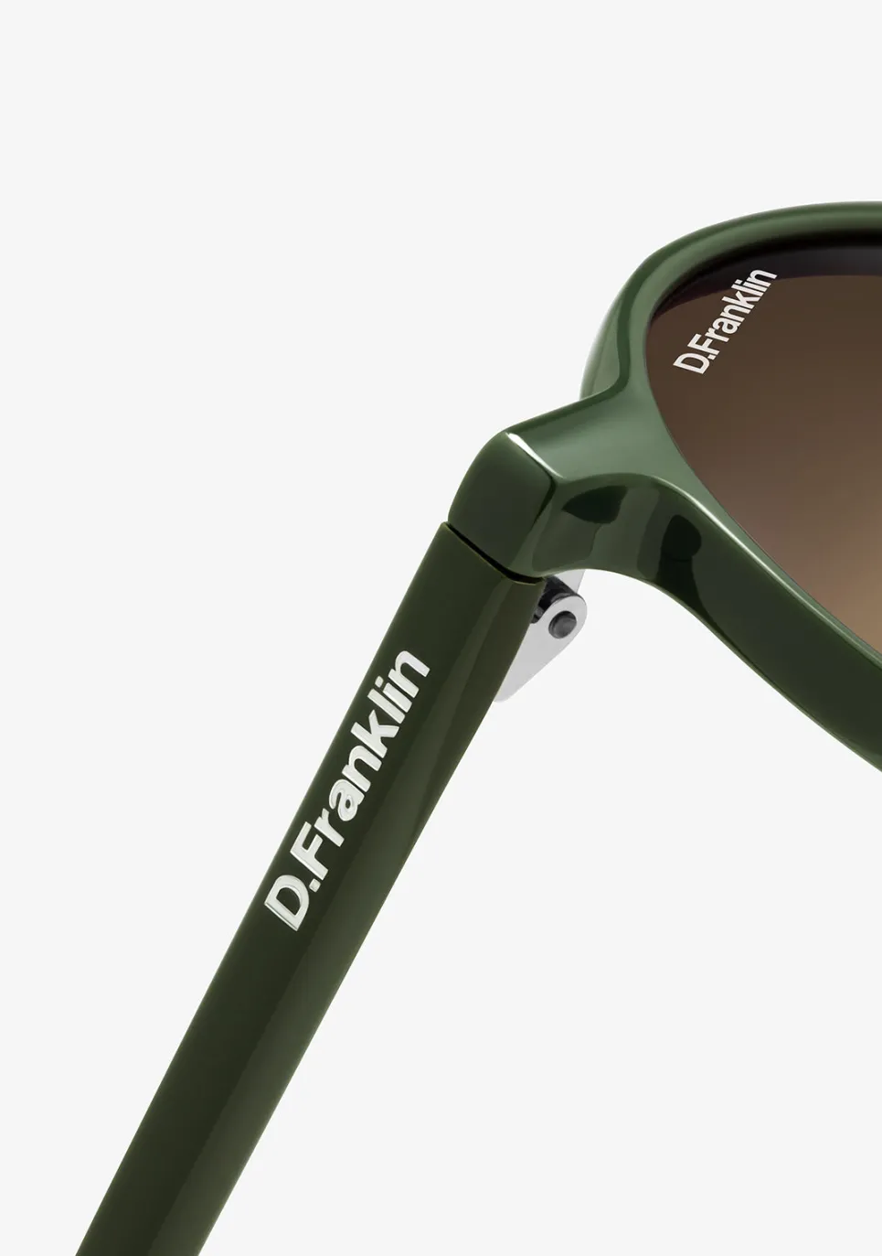 D.Franklin America Round Khaki / G15|Damen Pilotenbrillen|Runde Sonnenbrillen
