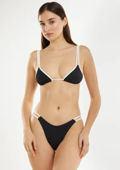 D.Franklin Aruba Top + Feroe Bottom Bikini Black|Damen Bikinis Und Einteiler