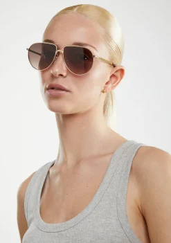 D.Franklin Aviator Legacy Gold / Brown|Damen Pilotenbrillen|Pilotenbrillen