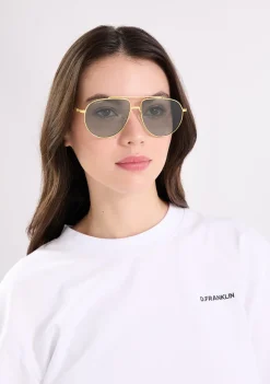 D.Franklin Aviator Legacy Gold / Photochromic G15|Damen Pilotenbrillen|Pilotenbrillen