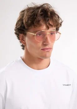 D.Franklin Aviator Legacy Gold / Photochromic Red|Damen Pilotenbrillen|Pilotenbrillen