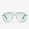 D.Franklin Aviator Legacy Silver / Green|Damen Pilotenbrillen|Pilotenbrillen