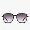 D.Franklin Banger Black / Gradient Smoke|Damen Eckige Sonnenbrillen
