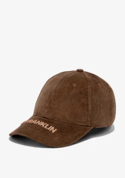 D.Franklin Basic Cord Cap Brown|Damen Kappen|Kappen