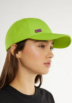 D.Franklin Basic Flag Cap Lime / Purple|Damen Kappen|Kappen