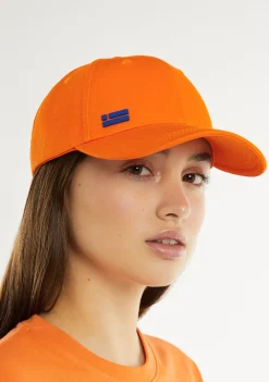D.Franklin Basic Flag Cap Orange / Blue|Damen Kappen|Kappen