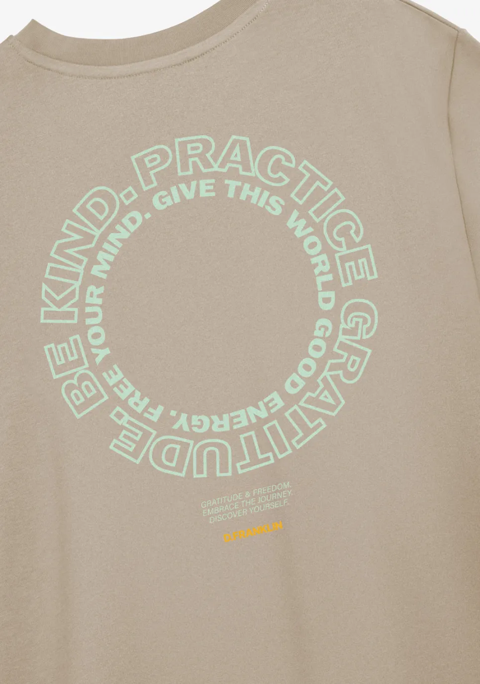 D.Franklin Be Kind T-Shirt Grey|Damen T-Shirts|T-Shirts