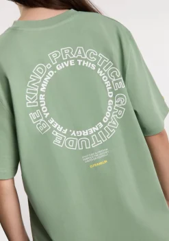 D.Franklin Be Kind T-Shirt Sage Green|Damen T-Shirts|T-Shirts