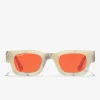 D.Franklin Bermuda White Stone / Red|Damen Polarisierte Sonnenbrillen|Polarisierte Sonnenbrillen