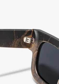 D.Franklin Bermuda Wood Grey / Smoke|Damen Polarisierte Sonnenbrillen|Polarisierte Sonnenbrillen