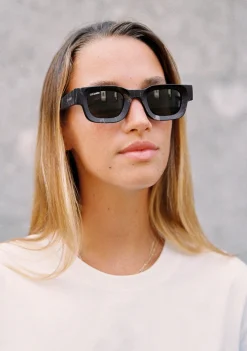 D.Franklin Bermuda Wood Grey / Smoke|Damen Polarisierte Sonnenbrillen|Polarisierte Sonnenbrillen