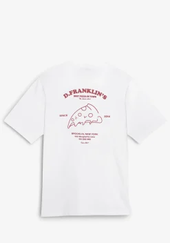 D.Franklin Best Pizza T-Shirt White / Wine|Damen T-Shirts|T-Shirts
