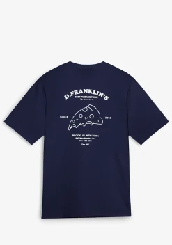 D.Franklin Best Pizza T-Shirt Navy / White|Damen T-Shirts|T-Shirts