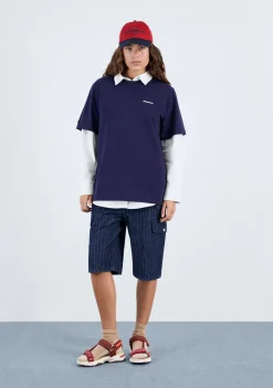 D.Franklin Best Pizza T-Shirt Navy / White|Damen T-Shirts|T-Shirts