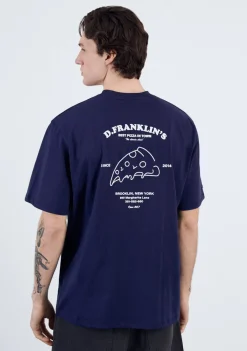 D.Franklin Best Pizza T-Shirt Navy / White|Damen T-Shirts|T-Shirts