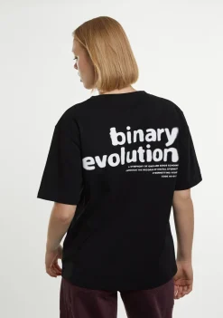 D.Franklin Binary Tee Black|Damen T-Shirts|T-Shirts