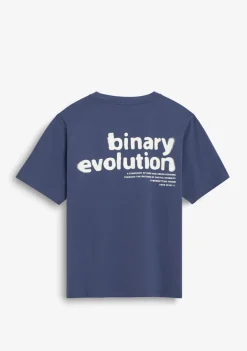 D.Franklin Binary Tee Blue|Damen T-Shirts|T-Shirts