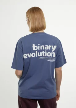 D.Franklin Binary Tee Blue|Damen T-Shirts|T-Shirts