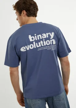 D.Franklin Binary Tee Blue|Damen T-Shirts|T-Shirts