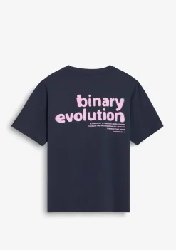 D.Franklin Binary Tee Grey|Damen T-Shirts|T-Shirts